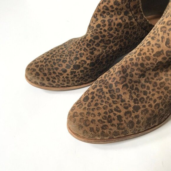 Anthropologie Coconuts Matisse Pronto Leopard Bootie Boots Womens 7.5 Tan Brown - Picture 5 of 12